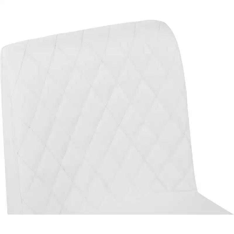Meridian Furniture,Bryce White Vegan Leather Stool, Set of 2