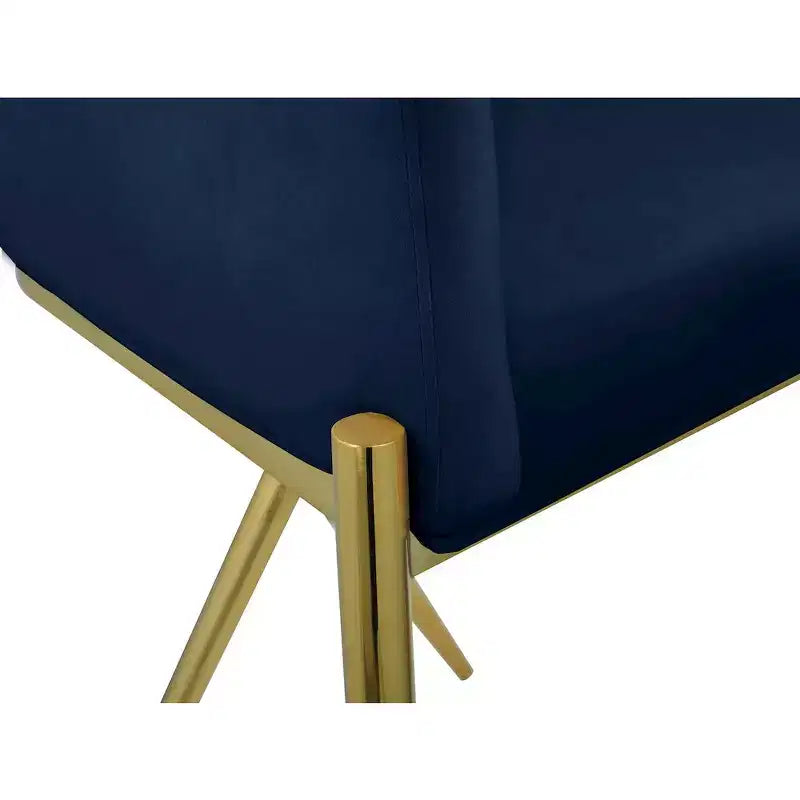 Meridian Furniture,Xavier Navy Velvet Counter Stool
