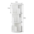 Rotating Bookshelf, 3 Tier Bookcase Storage,Corner Spinning Book Shelf for Small Space,Wood Revolving Bookcase Organizer for Bedroom, Living Room