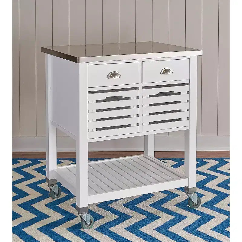 36 in.H Wood Kitchen Carts for Modular Kitchen with 1 Shelf