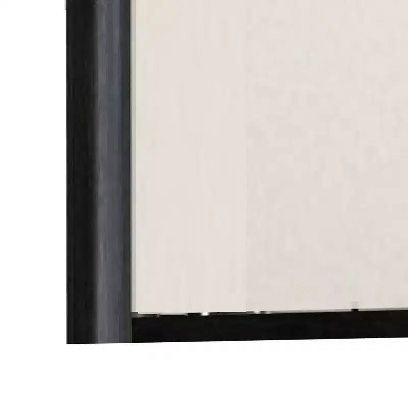 Dresser Mirror with Beveled Design, Ash Gray Solid Wood 38x42