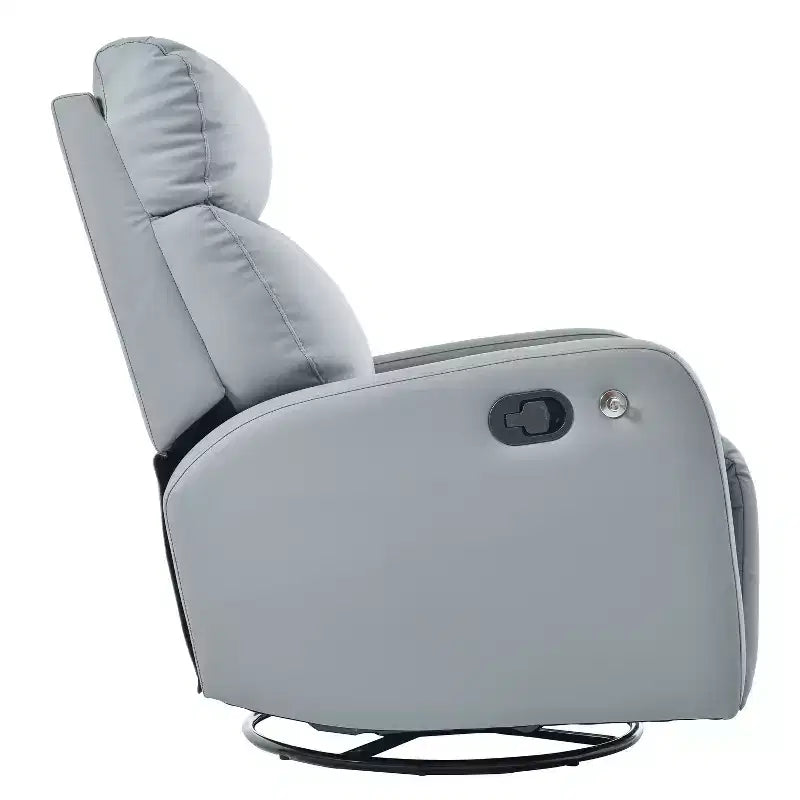 360 Swivel Recliner Nursery Rocking Chair Rocker Glider Single Sofa Accent Chair Leisure Lounge Chair with Phone Holder