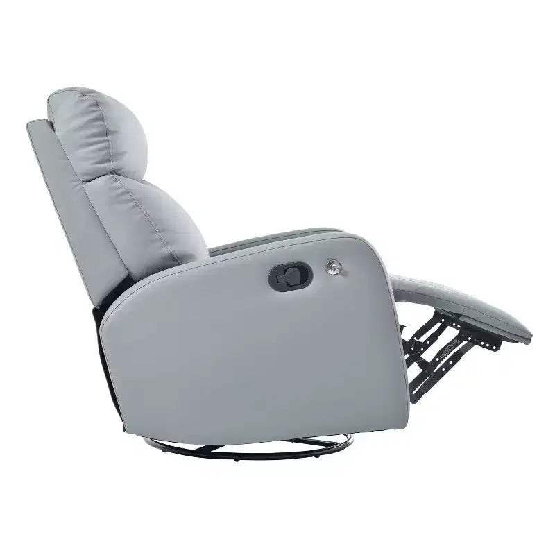 360 Swivel Recliner Nursery Rocking Chair Rocker Glider Single Sofa Accent Chair Leisure Lounge Chair with Phone Holder