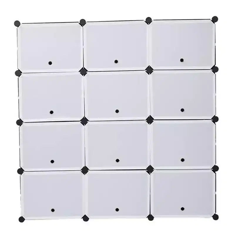 Shoe Rack, 7-Tier Portable Shoe Storage Organizer DIY Multi-Purpose Cube Shelf Stand for Heels/Boots/Slippers (403030)