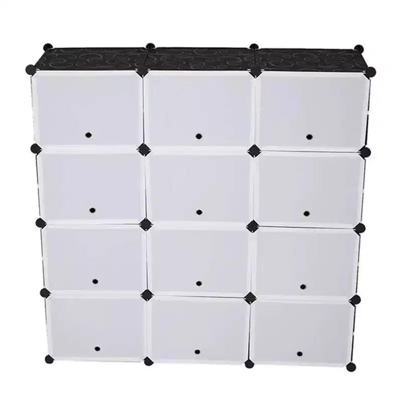 Shoe Rack, 7-Tier Portable Shoe Storage Organizer DIY Multi-Purpose Cube Shelf Stand for Heels/Boots/Slippers (403030)