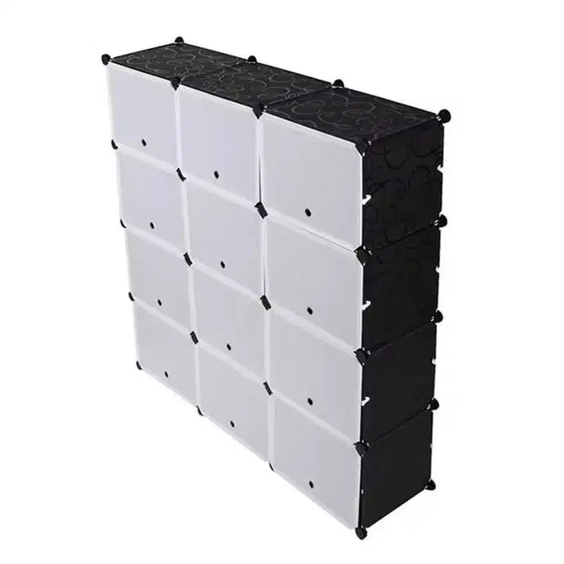 Shoe Rack, 7-Tier Portable Shoe Storage Organizer DIY Multi-Purpose Cube Shelf Stand for Heels/Boots/Slippers (403030)