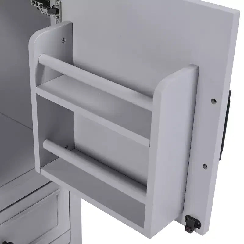 20 Small Bathroom Vanity Sink Combo with Storage, Bathroom Floor Cabinet with Drawers and Door, Gray