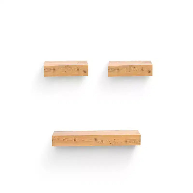23.6 Maple Floating Shelf C invisible-bracket wood wall mount, perfect bathroom/bedroom/kitchen dcor or book/plant display, easy install.