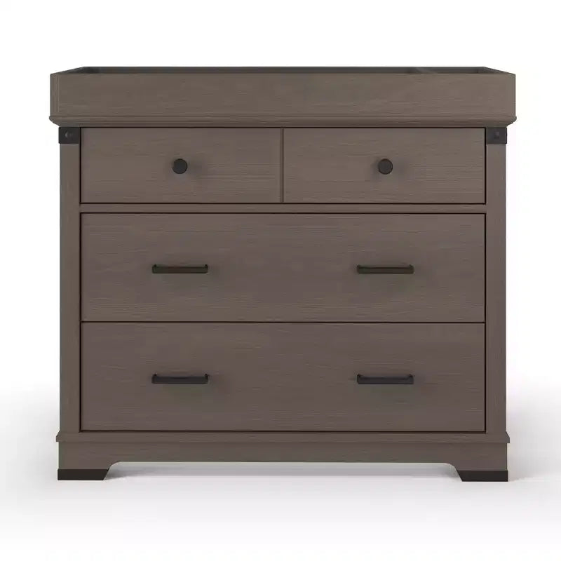 Universal Changing Table Topper, Convert Dresser into a Changing Table Surface, Securely Attaches, Non-Toxic, Baby Safe Finish