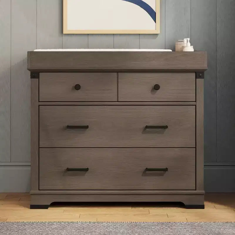 Universal Changing Table Topper, Convert Dresser into a Changing Table Surface, Securely Attaches, Non-Toxic, Baby Safe Finish