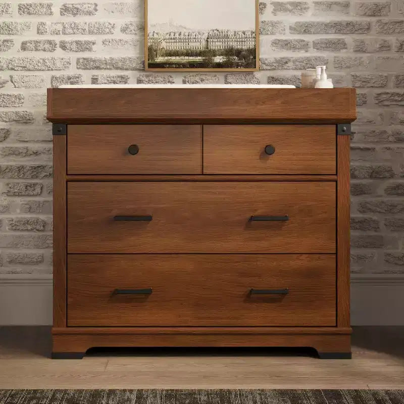 Universal Changing Table Topper, Convert Dresser into a Changing Table Surface, Securely Attaches, Non-Toxic, Baby Safe Finish