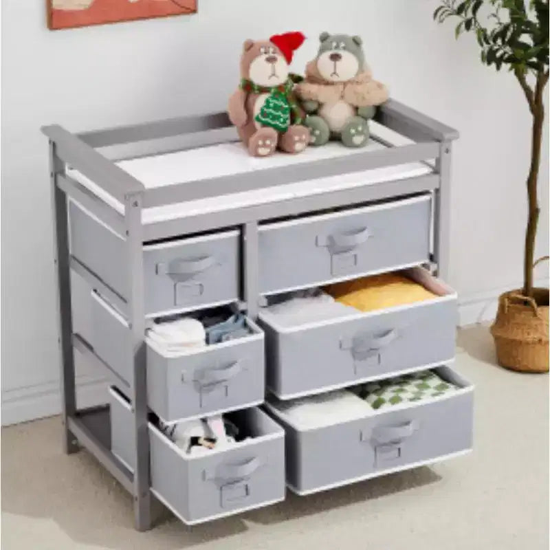 6-Drawer Diaper Changing Table (Plywood & Non-Woven Fabric)