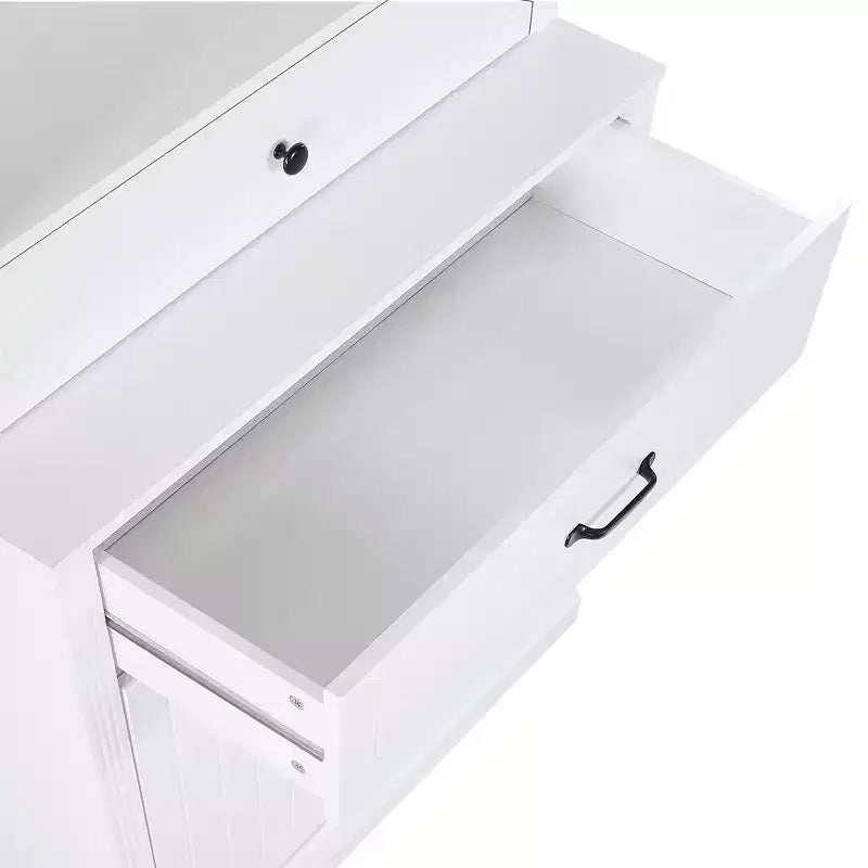 GDFStudio Olivia Modern Wood Bathroom Storage Cabinet with Enclosed Doors, Drawers and Adjustable Shelves