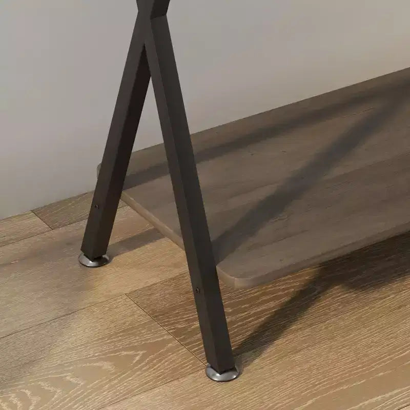 Narrow Console Table with Shelves, 2-Tier Farmhouse Sofa Table, Entryway Table for Hallway, Living Room, Bedroom, Behind Couch Storage Table