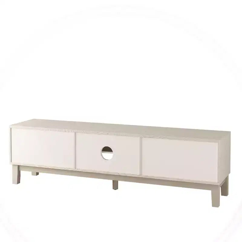 70.08inModern Mid-Century Media Console with 4 Drawers and Cable Management, TV Console Table for TVs up to 75,for Living Room,Office(White)